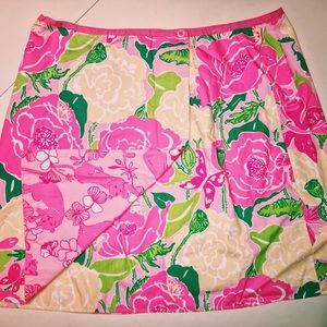 “Bermuda Pink Grrranium” Lilly Pulitzer skirt